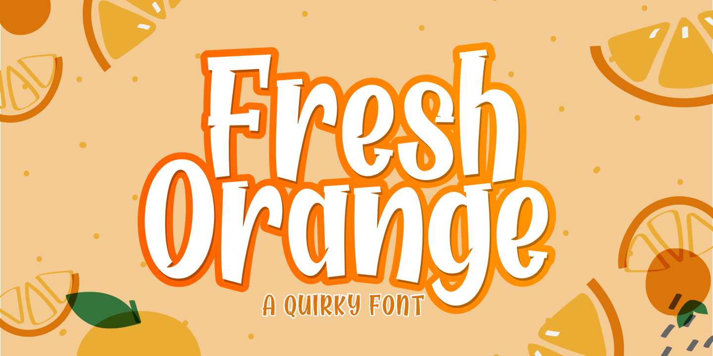 Ejemplo de fuente Fresh Orange